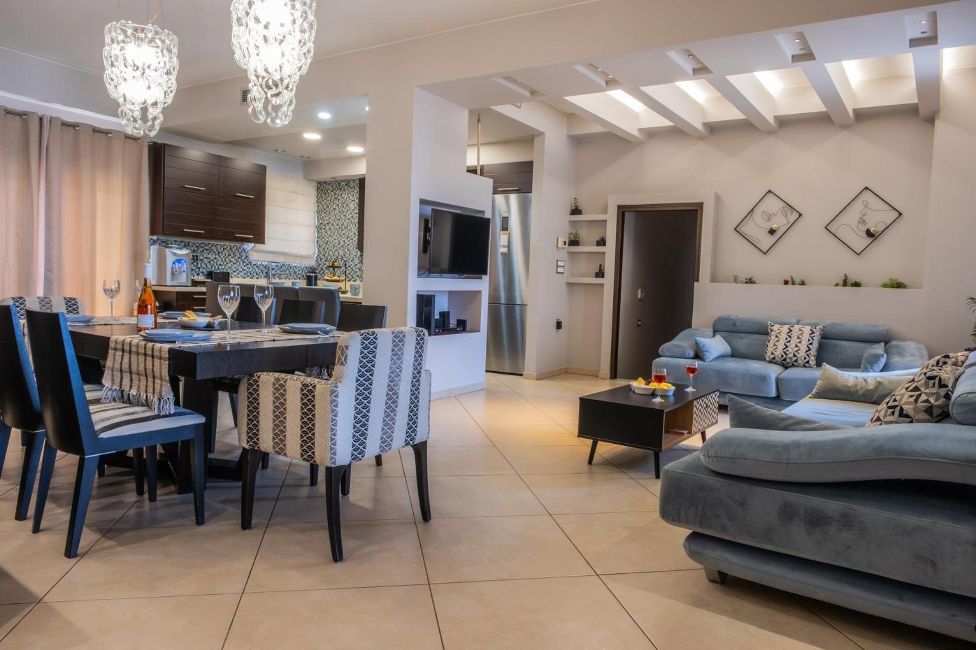 Thea Panoramic Sea View Apartment อายิโอสนิโกลาโอส ภายนอก รูปภาพ