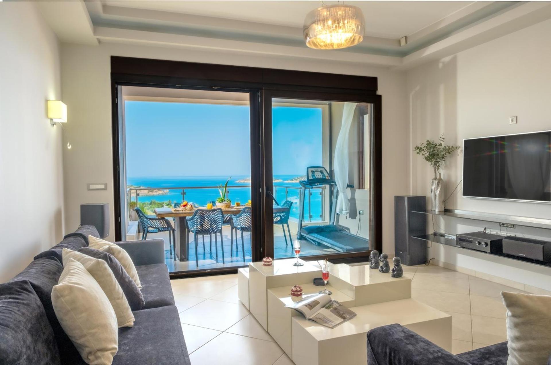 Thea Panoramic Sea View Apartment อายิโอสนิโกลาโอส ภายนอก รูปภาพ