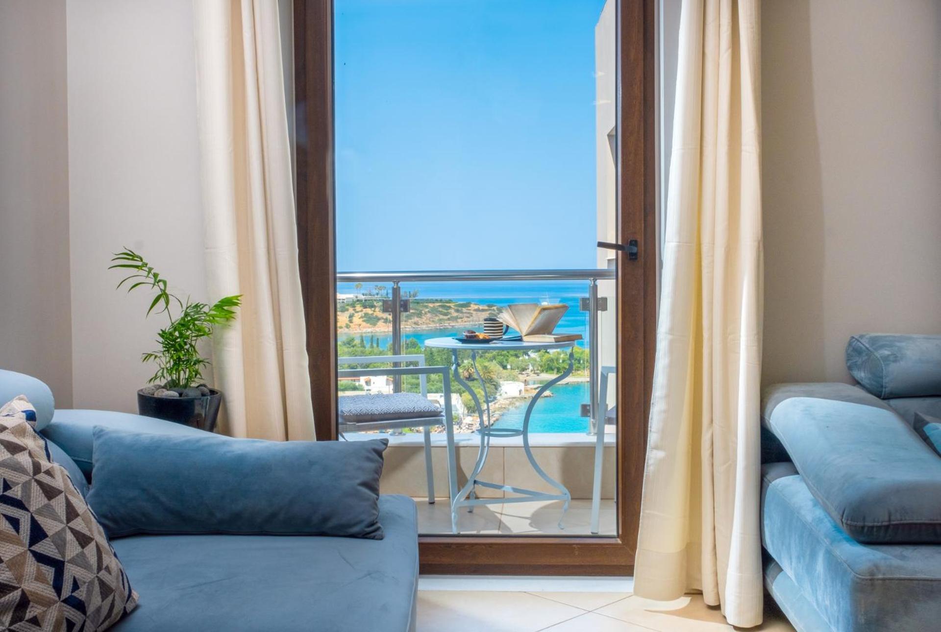 Thea Panoramic Sea View Apartment อายิโอสนิโกลาโอส ภายนอก รูปภาพ